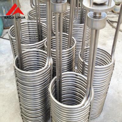 China Mechanical Annealed Titanium Cooling Coil For Heat Exchanger for sale