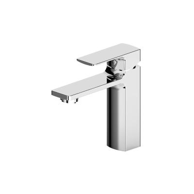 China Polished Basin Mixer Tap Square Toilet Hot And Cold Water Brass Faucet for sale