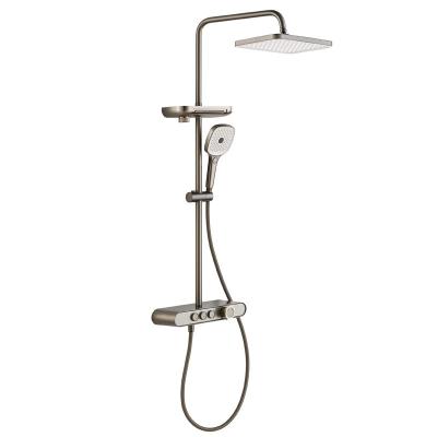 China Contemporary Hand Shower Mixer Set Hand Held Wall Mount Shower Head Round for sale