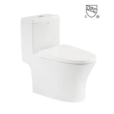 China Ceramic single piece toilet seat 705×370×712mm for Bathroom for sale