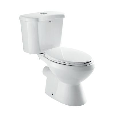 China Sanitary Ware Two Piece Toilets , P Tray Ceramic Water Closet for sale