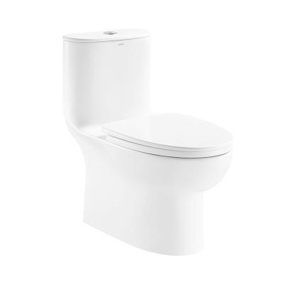 China Sanitary Ceram Dual Flush 1 Piece Toilet Western 715×380×733mm for sale