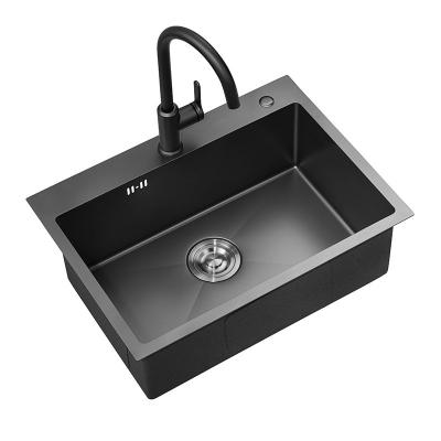 China ARROW Stainless Steel Kitchen Sink , 600x430mm Single Bowl Undermount Kitchen Sink for sale