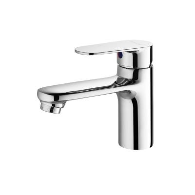 China Basin Faucets Home Hotel Single Handle Single Hole Hot Cold Water Tap Washroom Faucet Mixer for sale