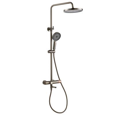 China AMG13S851GG Hand Shower Mixer Set Wall Bath With Slide Bar for sale