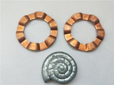 China Copper Sheet Brass Stamping Parts Progressive Die Products With Wave Shape for sale