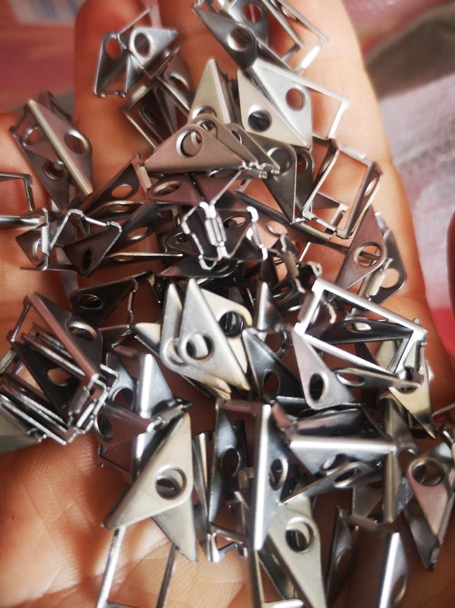 Custom Triangular Metal Snap Clip | Precision Spring Steel Fastener with Secure Locking & Durable Finish