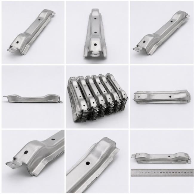 Custom SUS304 structural reinforcement bracket showing precision manufacturing details