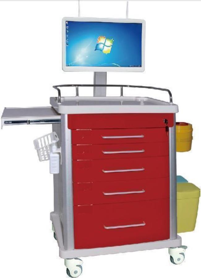 JYK-C69032A-Z red model nursing trolley