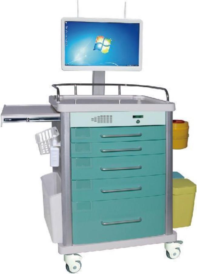 JYK-C69032A-SG green model nursing trolley