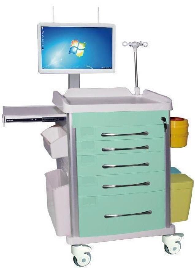 JYK-C65026A-SG green model nursing trolley