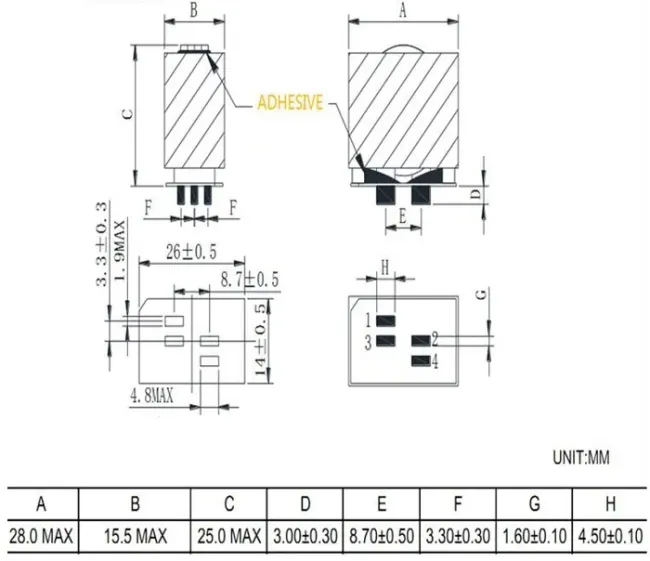 Pq Ikp Carton Ikp-PT-Pq Series Flat Wire Coil SMD Transformer