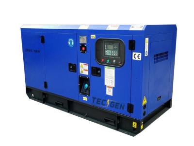 China Silent Enclosed Power Generator Set 22kva / 18kw Standby Output For Emergency Power Supply for sale