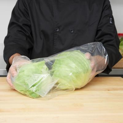 China Las bolsas de plástico vegetales impresas aduana, bolsos de plástico transparente seguros de la comida pequeños en venta
