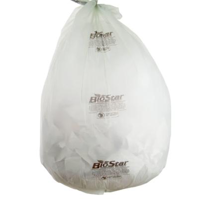 China 60 Gallon Compostable Garbage Bags , Star Sealed Bottom LDPE Garbage Bags for sale