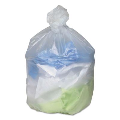 China Dustbin Star Seal Garbage Bag , White Colour Disposable Rubbish Bags for sale