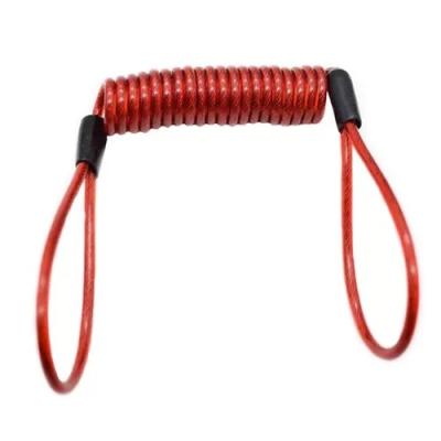China Fall Protection 1.5mm Core Coiled Lanyard Cord For Helmet Safe for sale