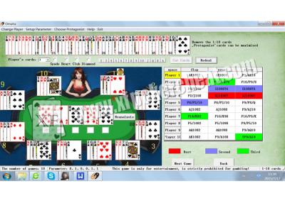 China Sistema novo da fraude do póquer do computador para ver todos os cartões e graus dos jogadores na tela à venda