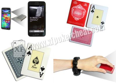China El póker marcado del código de barras de las cartas de España Fournieer 55 carda el tamaño invisible del póker para el analizador del póker en venta