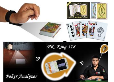 China Cheating Da Vinci Plastic Marked Poker Cards With Invisible Barcodes ISO for sale