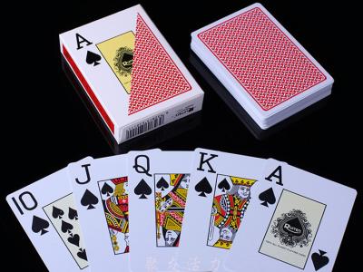 China Los naipes invisibles plásticos de RUITEN/el color rojo marcaron tarjetas del póker en venta