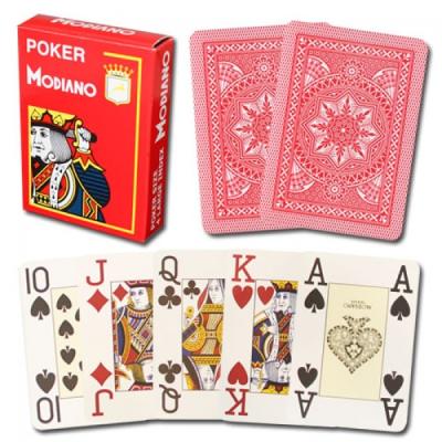 China Professional Plastic Gambling Tools Modiano Cristallo 4 PIP Playing Cards for sale