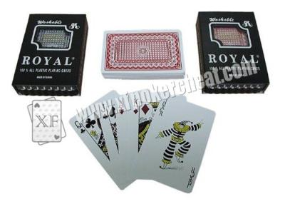 China Taiwan Royal 100% Plastic Poker Cards Gambling Props For Magic Trick for sale