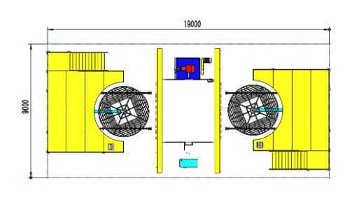 Water Tank Making Machine Shuttle Type 2 L Arm 4000 Oven