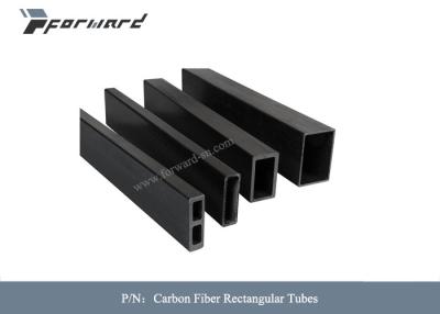 China 10mm To 80mm Carbon Fiber Material Corrosion resistant Carbon Fiber Rectangular Tubes for sale