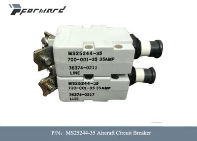 China Aviation Parts MS25244-35 Aircraft Circuit Breaker Body Style Single Pole Type for sale