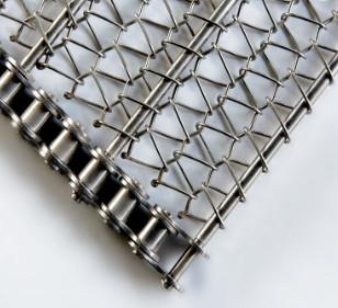 China Balanced Weave Conveyor guard Flat Flex Belt 80Micron Nickel Wire for sale