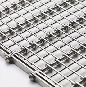 China Stainless Steel Eye Link Wire Mesh belt for sale