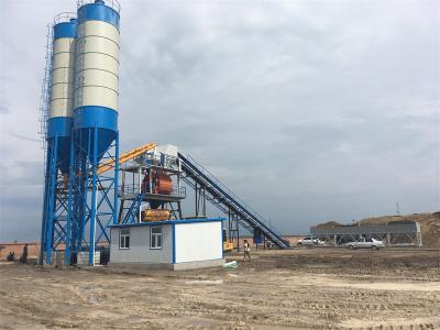 Chine 90m3 Engineering Construction Machinery Ready Mix Concrete Portable Silo Cement Batching Plant à vendre
