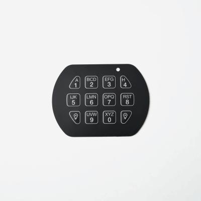 China Interruptor de teclado de membrana ultra delgado Color negro Impermeable a prueba de polvo en venta