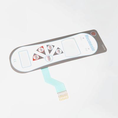 China Interruptor de membrana PET eletrônico, teclado de membrana tátil com impressão de logotipo OEM à venda