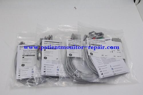 GE Multi-Link ECG Leadwire 5-ld grouped, Grabber,AHA,74cm REF 412681-001