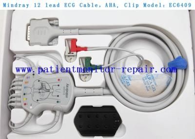China EC6409 12 sistema del cable y de la ventaja del tronco del PN 040-001643-00 ECG del clip del cable AHA de la ventaja ECG en venta