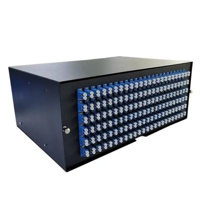 China 6U 96 144 288 Core Port Rack Mount ODF Splice Tray With LC SC FC ST Adapter / Fiber Pigtail for sale