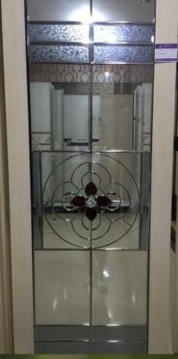 China 1.6M 21MM Decorative Glass For Living Room Triple Glazed Leadlight Door Solid for sale