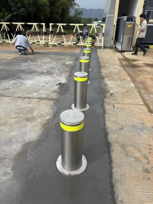 Smart Automatic Rising Bollard security system installation