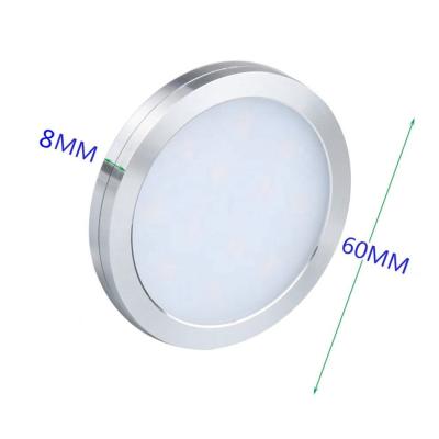 China LED Puck Under Kitchen Cabinet LED Lights Cabinet Interiors Wall Light DC12V 2.5W for sale