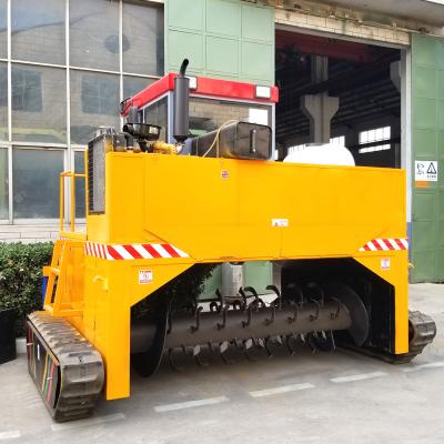 China 1200m3/H Windrow Composting Machine Crawler Industrial Compost Turner for sale