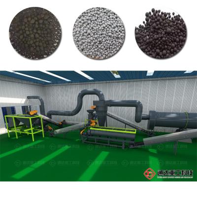 China China Supplier Poultry Manure Organic Fertilizer Granule Production Line for sale