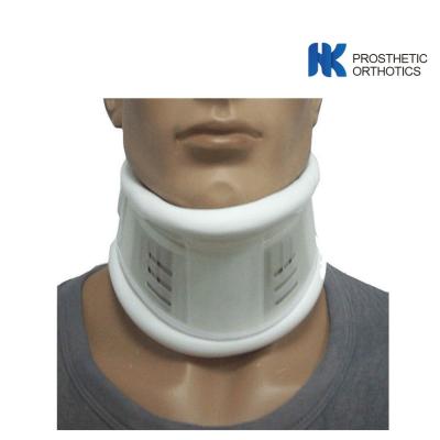 China White Semi Rigid Artificial Leather Soft Collar Neck Brace for sale
