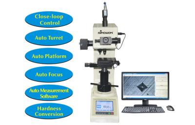China Touch Screen Digital Hardness Tester Vickers with Motorized XY Table and Software Measurement for sale