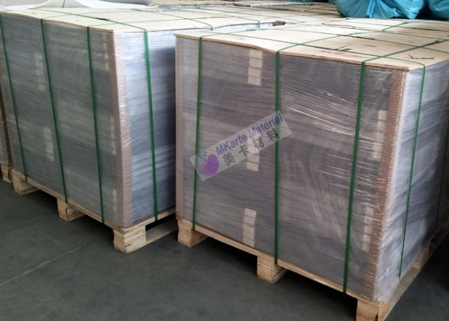 PVC sheet packaging and pallet preparation