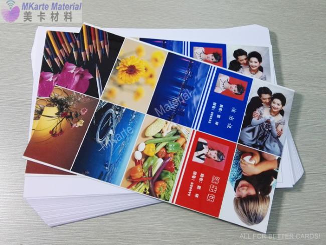 0.32mm A4 Size Digital Printing Pvc Sheets Hp Indigo Single Sided For Plastic Card