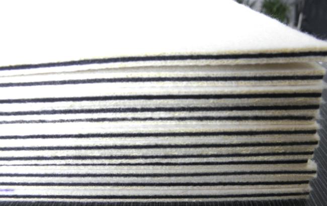 3mm Thickness Black Woolen Felt Lamination Cushion Pad MRP-2 For PVC Card Press Laminator