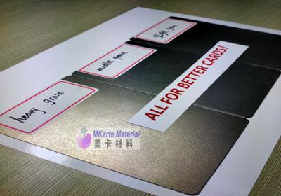 China Grained Laminated Steel Plate For Personalization Smart Cards Lamination for sale