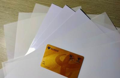 China Do PVC do Inkjet A4 do branco folha do PVC do Inkjet da laminação não ajustada para o cartão A4 da identificação à venda